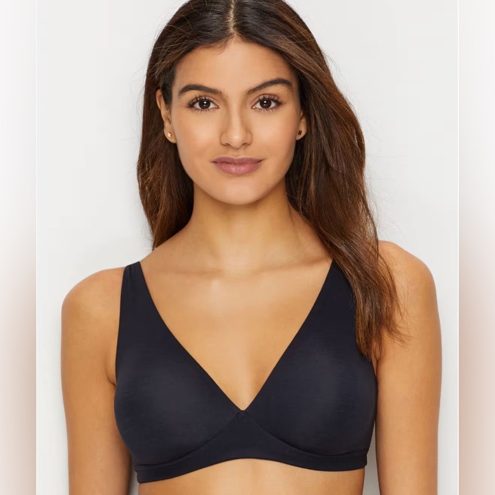 Hanro Cotton Sensation Wire-Free Bra 36C Never Worn